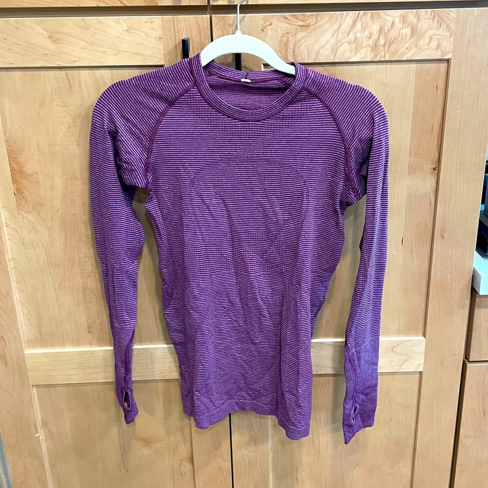 Burgundy Red Lululemon long sleeve
